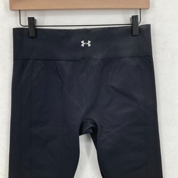 Under Armour Heatgear Compression Pants Women's Medium Black Stretch Nylon - Picture 9 of 12